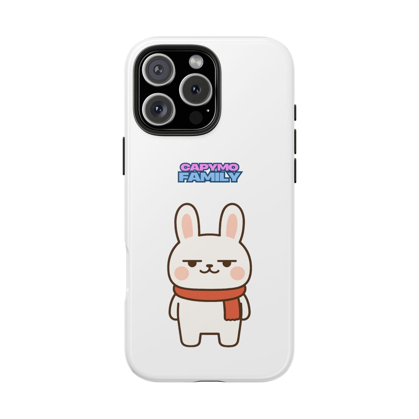 Capymo Family Cute Cartoon Bunny Tough Phone Case –"Toto" The Bunny Phone Case - Capymo Family