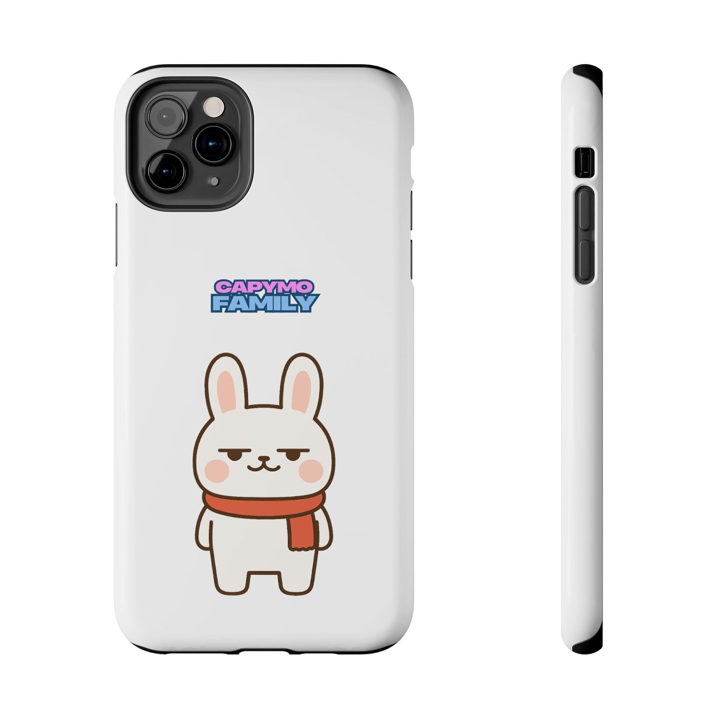 Capymo Family Cute Cartoon Bunny Tough Phone Case –"Toto" The Bunny Phone Case - Capymo Family