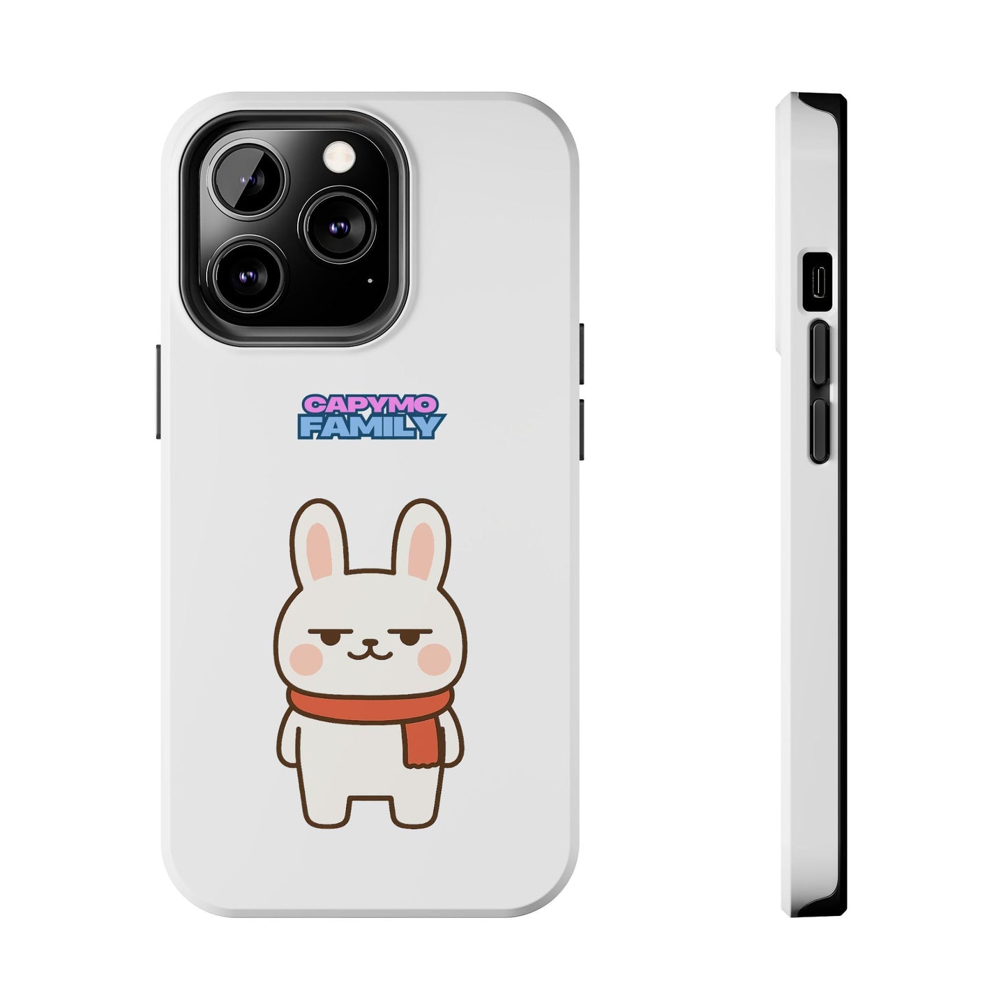 Capymo Family Cute Cartoon Bunny Tough Phone Case –"Toto" The Bunny Phone Case - Capymo Family