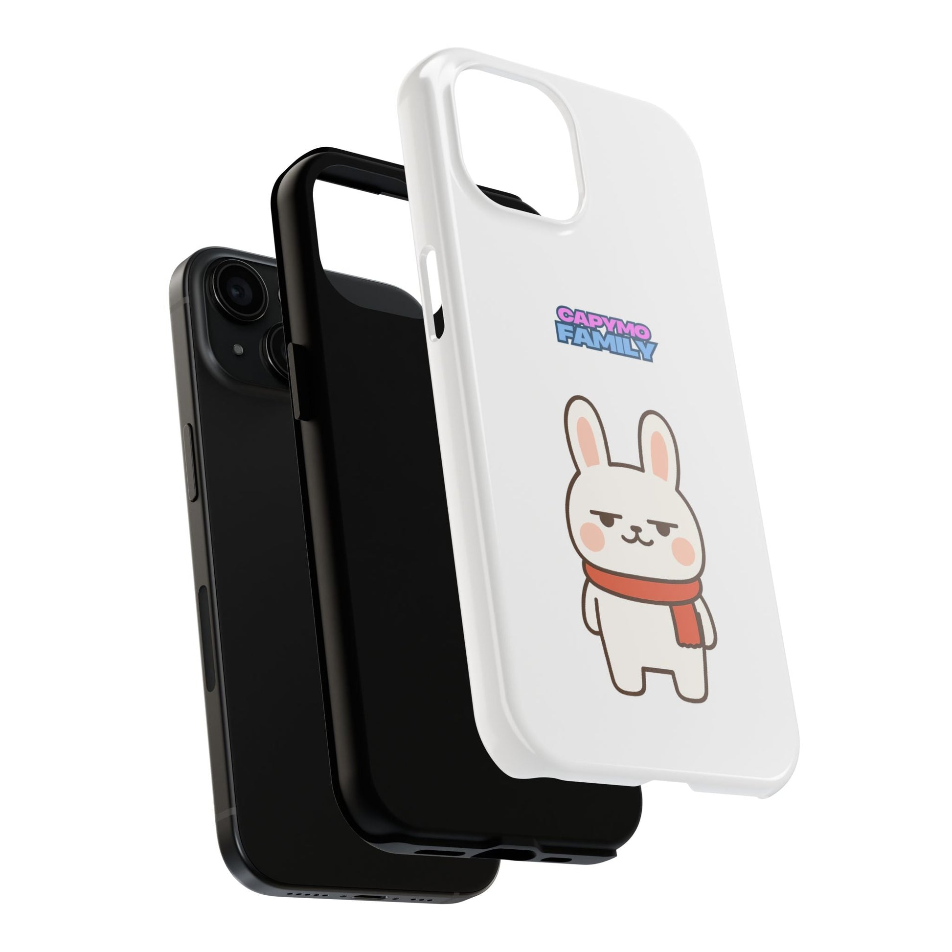 Capymo Family Cute Cartoon Bunny Tough Phone Case –"Toto" The Bunny Phone Case - Capymo Family
