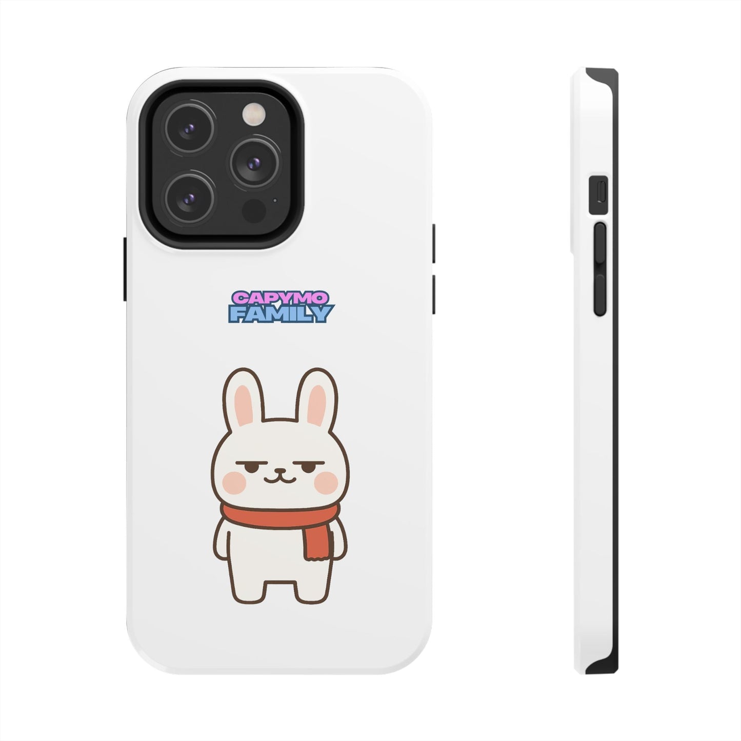 Capymo Family Cute Cartoon Bunny Tough Phone Case –"Toto" The Bunny Phone Case - Capymo Family