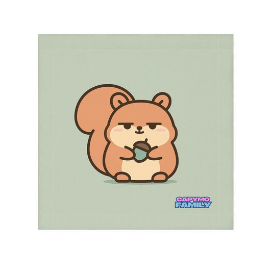 Capymo Family Cute Cartoon Squirrel Face Towel, Kids Spa Gift, Funny Bathroom Decor, Eco - Friendly Washcloth, Birthday Gift for Animal Lovers - Capymo Family