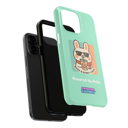 Capymo Family Kawaii Boba Bunny Phone Case – “Boba & Bunny Vibes” Powered by Boba Cute Cover - Capymo Family