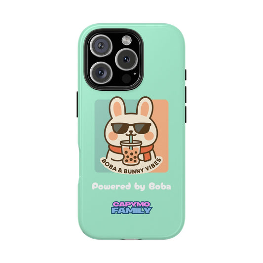 Capymo Family Kawaii Boba Bunny Phone Case – “Boba & Bunny Vibes” Powered by Boba Cute Cover - Capymo Family