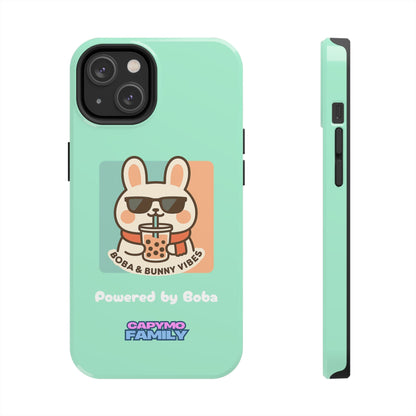 Capymo Family Kawaii Boba Bunny Phone Case – “Boba & Bunny Vibes” Powered by Boba Cute Cover - Capymo Family