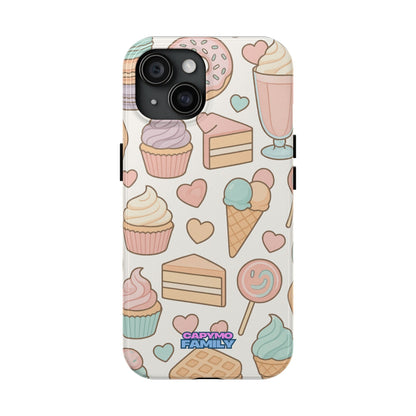 Capymo Family Kawaii Dessert Phone Case – “Sweet Tooth Collection” Ice Cream, Cake, and Candy Cute Pastel Design - Capymo Family
