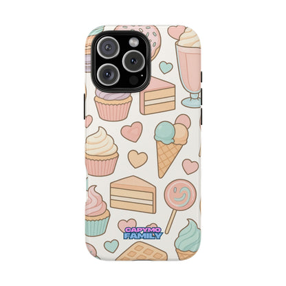 Capymo Family Kawaii Dessert Phone Case – “Sweet Tooth Collection” Ice Cream, Cake, and Candy Cute Pastel Design - Capymo Family