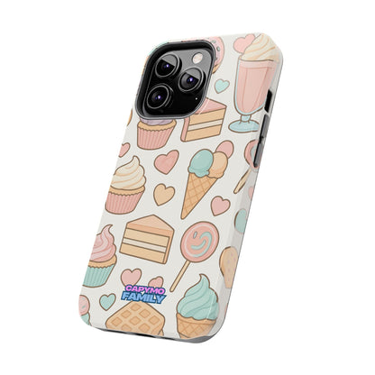 Capymo Family Kawaii Dessert Phone Case – “Sweet Tooth Collection” Ice Cream, Cake, and Candy Cute Pastel Design - Capymo Family