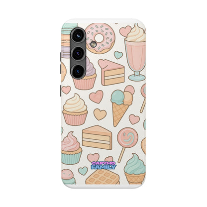 Capymo Family Kawaii Dessert Phone Case – “Sweet Tooth Collection” Ice Cream, Cake, and Candy Cute Pastel Design - Capymo Family