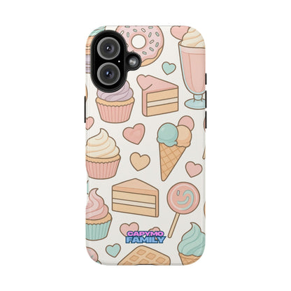 Capymo Family Kawaii Dessert Phone Case – “Sweet Tooth Collection” Ice Cream, Cake, and Candy Cute Pastel Design - Capymo Family