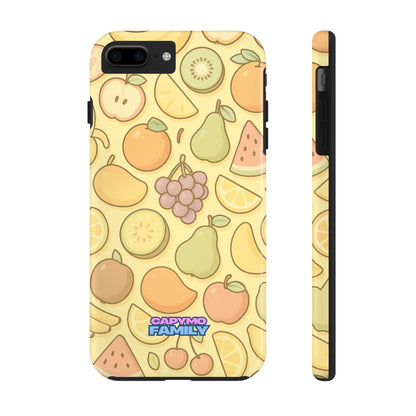 Capymo Family Kawaii Fruit Phone Case – Cute Aesthetic iPhone Cover with Citrus & Summer Vibes - Capymo Family