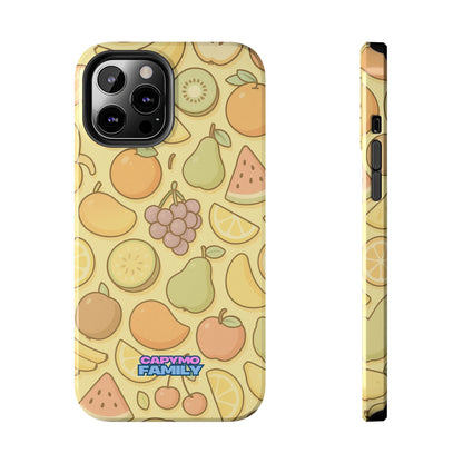 Capymo Family Kawaii Fruit Phone Case – Cute Aesthetic iPhone Cover with Citrus & Summer Vibes - Capymo Family