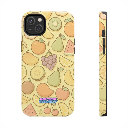 Capymo Family Kawaii Fruit Phone Case – Cute Aesthetic iPhone Cover with Citrus & Summer Vibes - Capymo Family