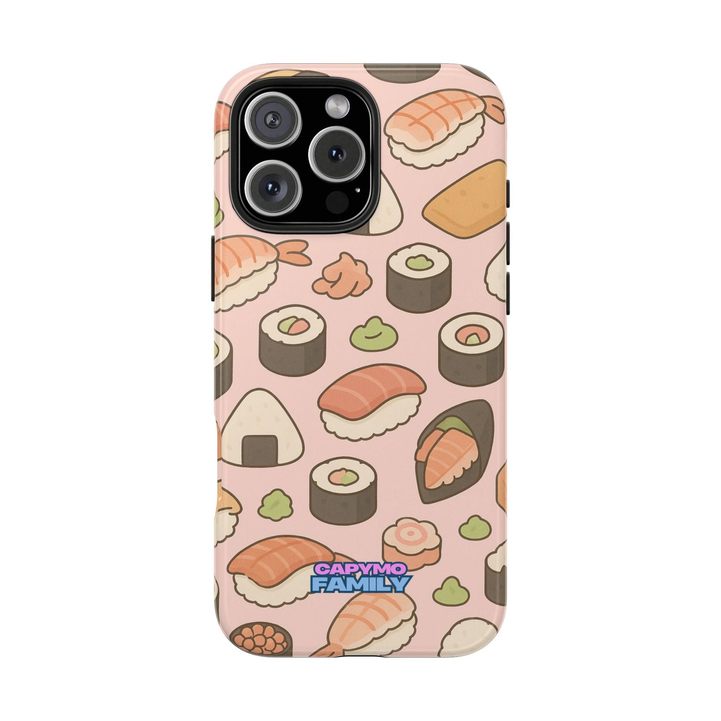 Capymo Family Kawaii Sushi Phone Case – Cute Sushi Pattern Phone Case - Capymo Family