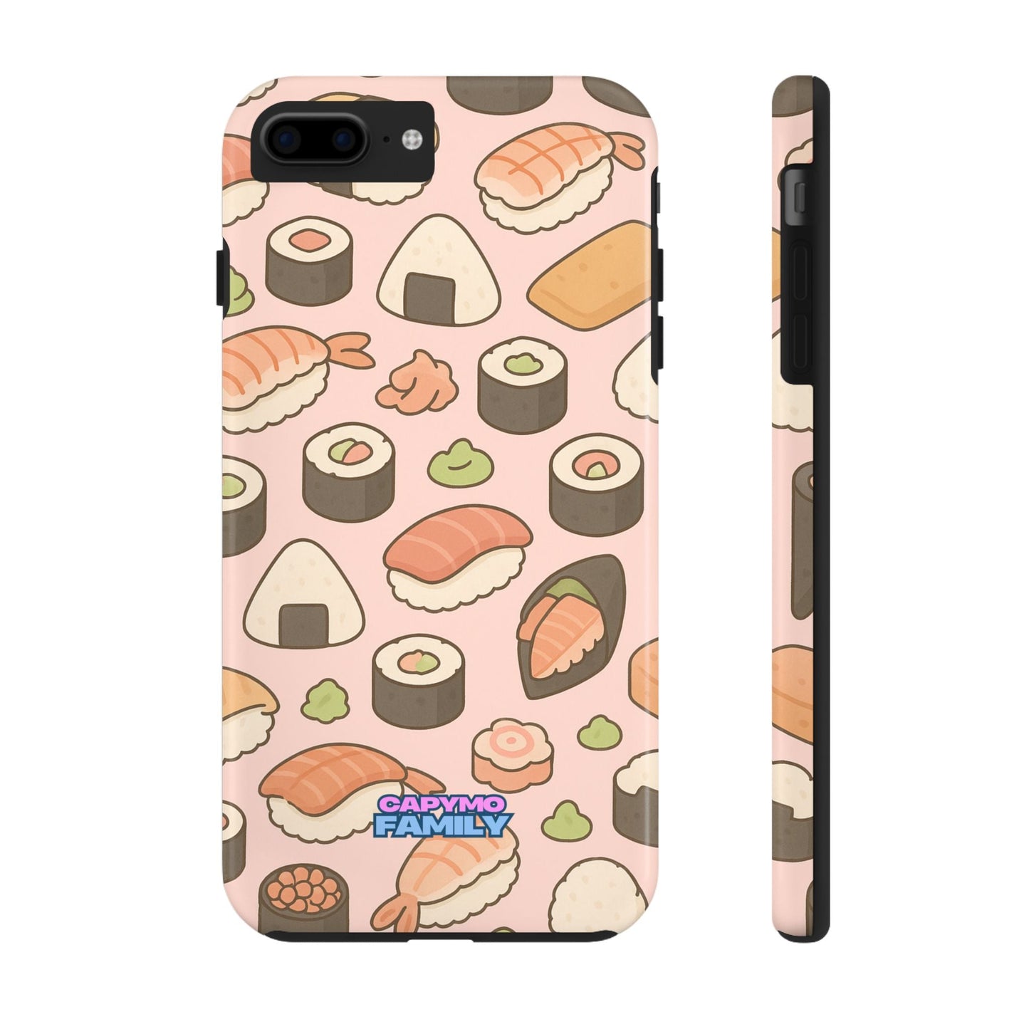 Capymo Family Kawaii Sushi Phone Case – Cute Sushi Pattern Phone Case - Capymo Family
