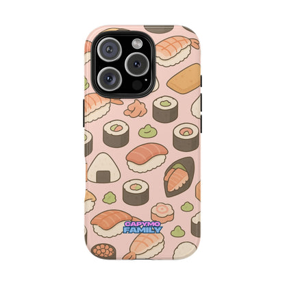 Capymo Family Kawaii Sushi Phone Case – Cute Sushi Pattern Phone Case - Capymo Family