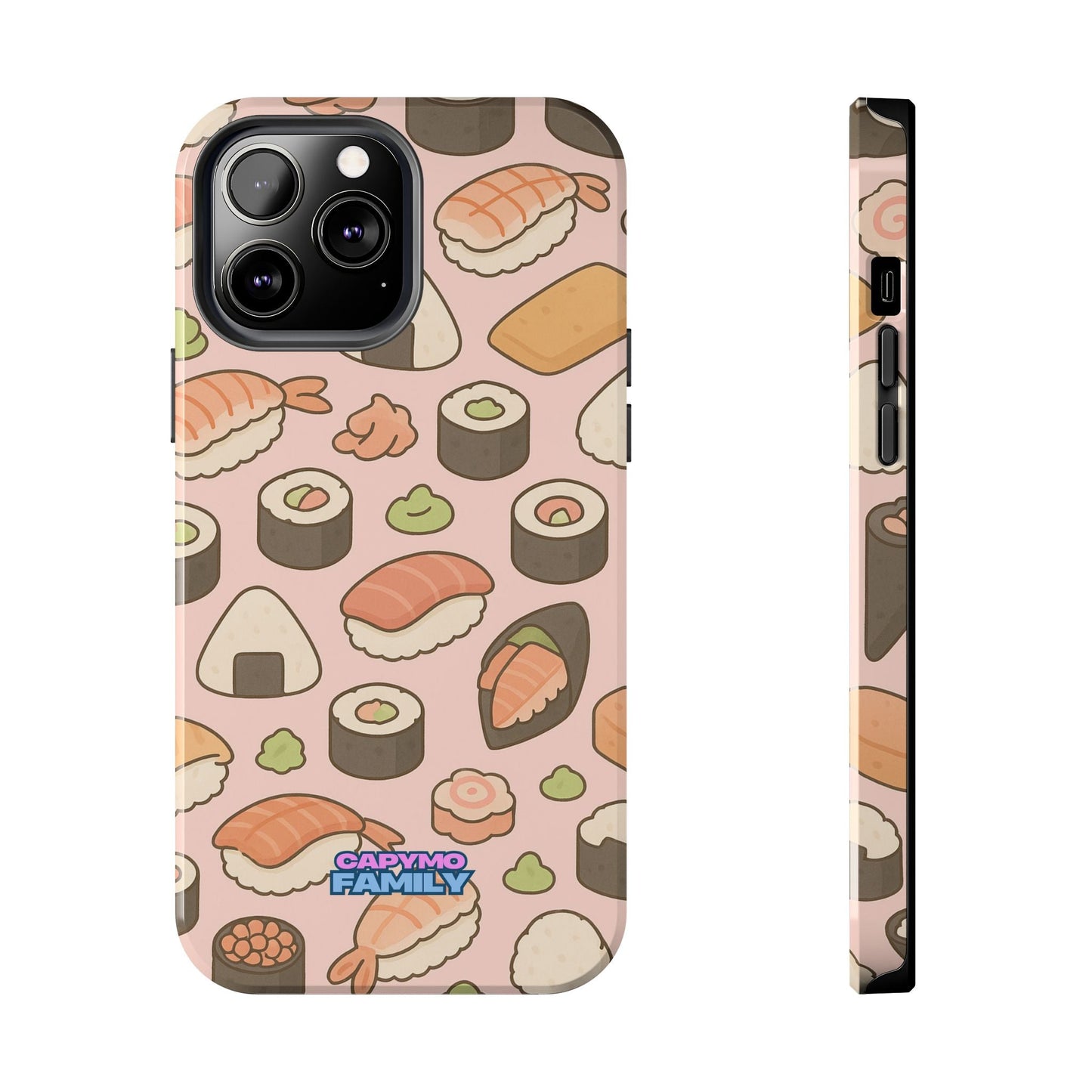 Capymo Family Kawaii Sushi Phone Case – Cute Sushi Pattern Phone Case - Capymo Family