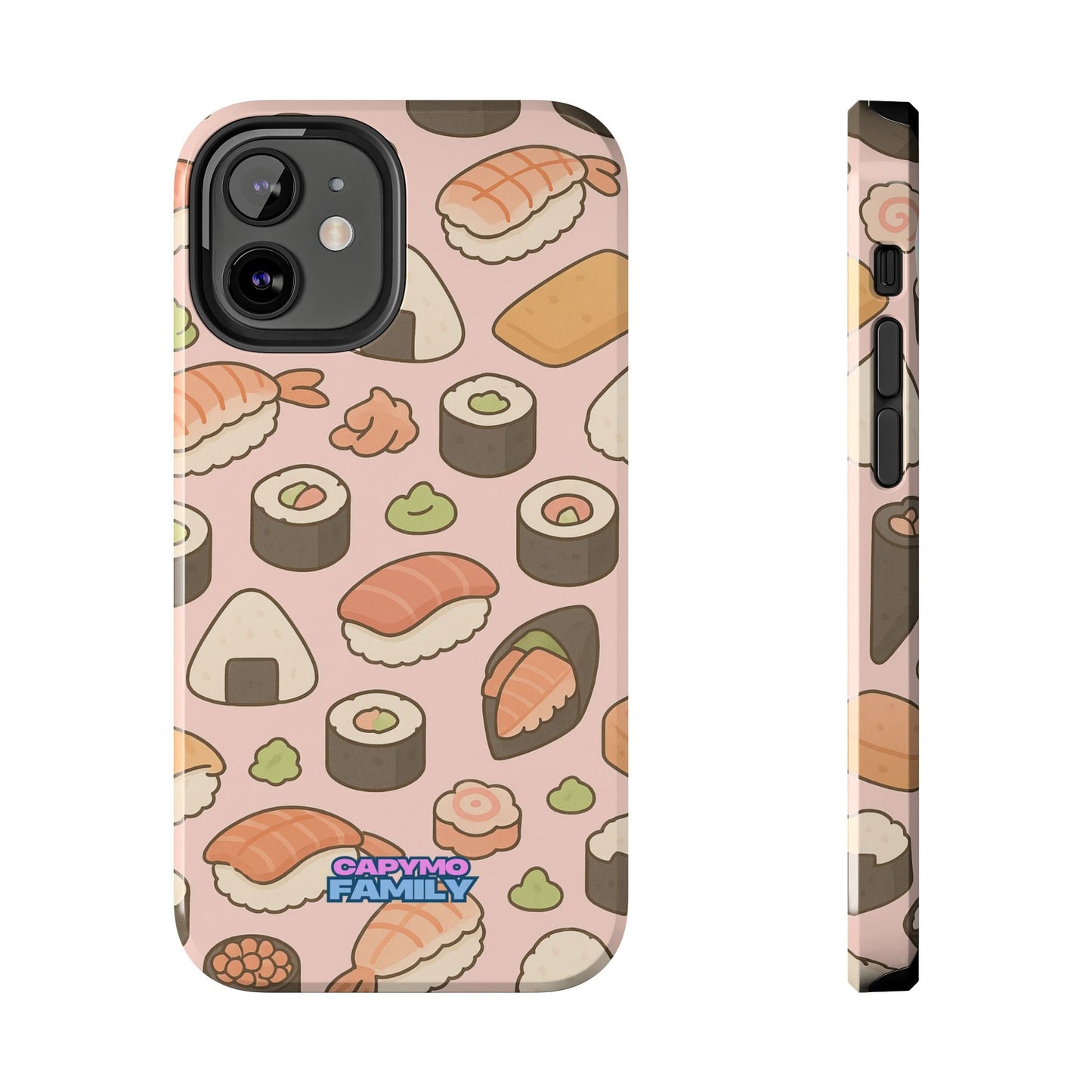 Capymo Family Kawaii Sushi Phone Case – Cute Sushi Pattern Phone Case - Capymo Family