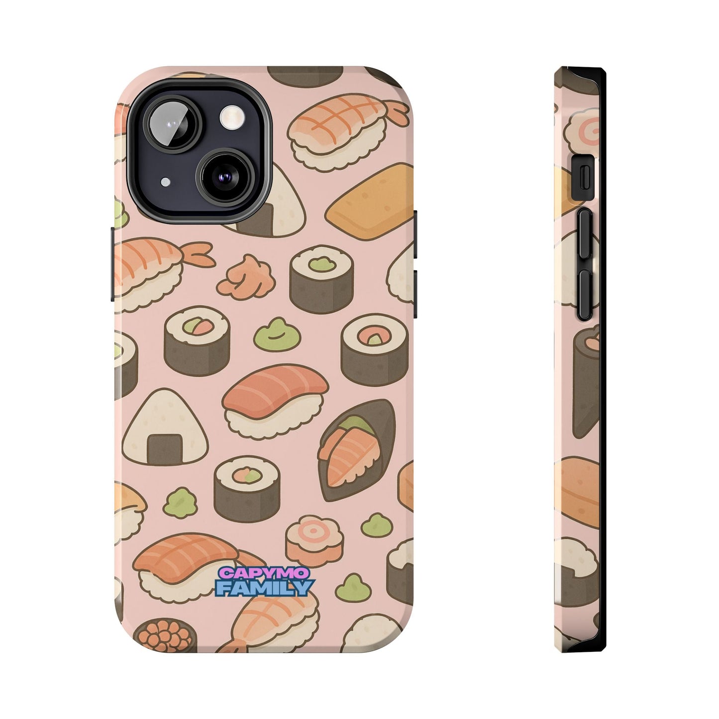 Capymo Family Kawaii Sushi Phone Case – Cute Sushi Pattern Phone Case - Capymo Family