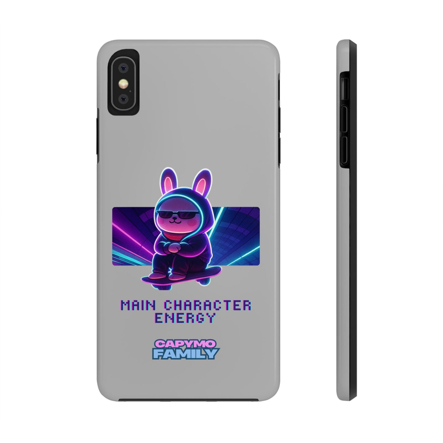 Capymo Family “Main Character Energy” Phone Case – Cyber Bunny Toto Aesthetic Cover - Capymo Family