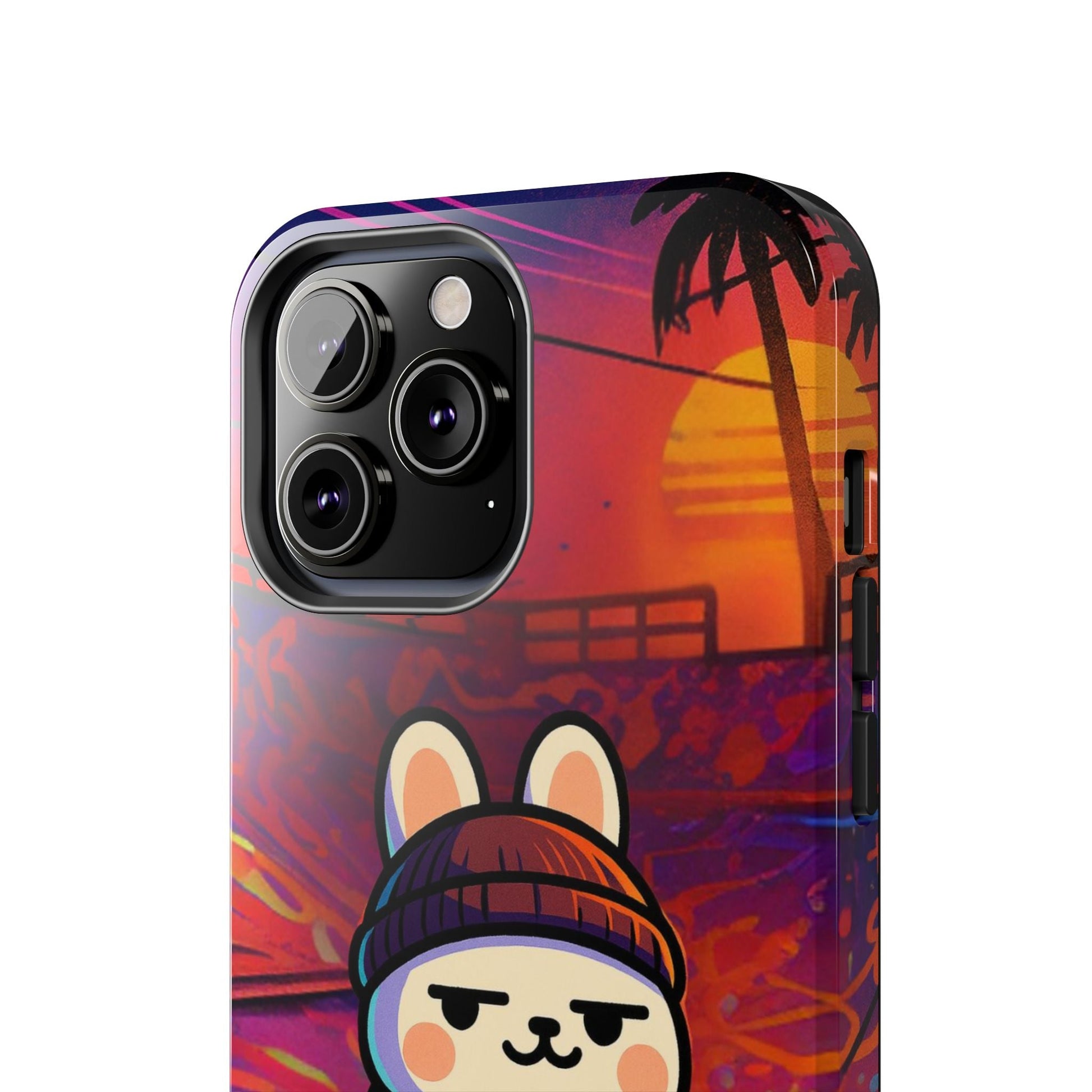 Capymo Family Sunset Skate Bunny Phone Case – Vibrant Skatepark Bunny "Toto" Phone Case - Capymo Family