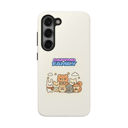 Capymo Family Tough Phone Case – Cute Animal Crew Family Portrait - Capymo Family
