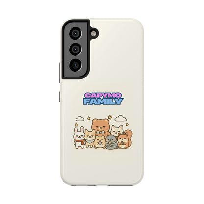 Capymo Family Tough Phone Case – Cute Animal Crew Family Portrait - Capymo Family