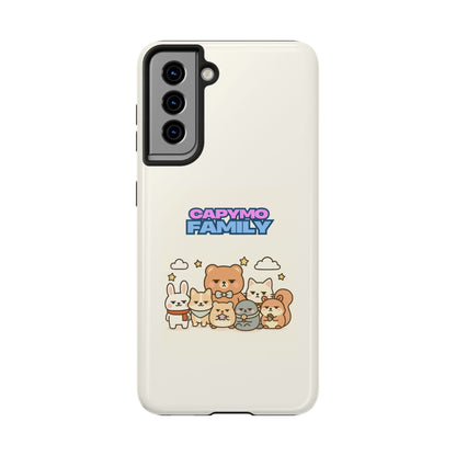 Capymo Family Tough Phone Case – Cute Animal Crew Family Portrait - Capymo Family