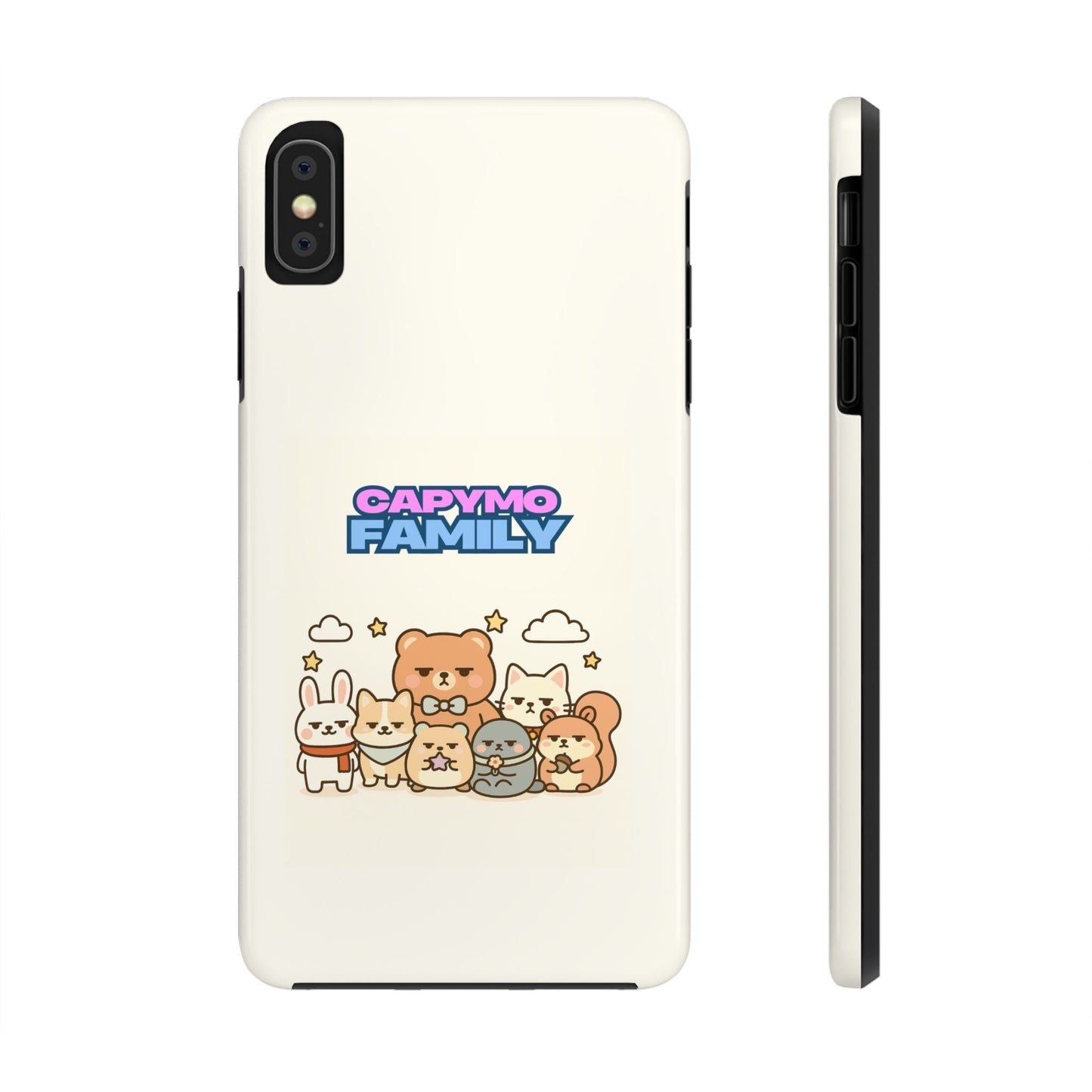 Capymo Family Tough Phone Case – Cute Animal Crew Family Portrait - Capymo Family