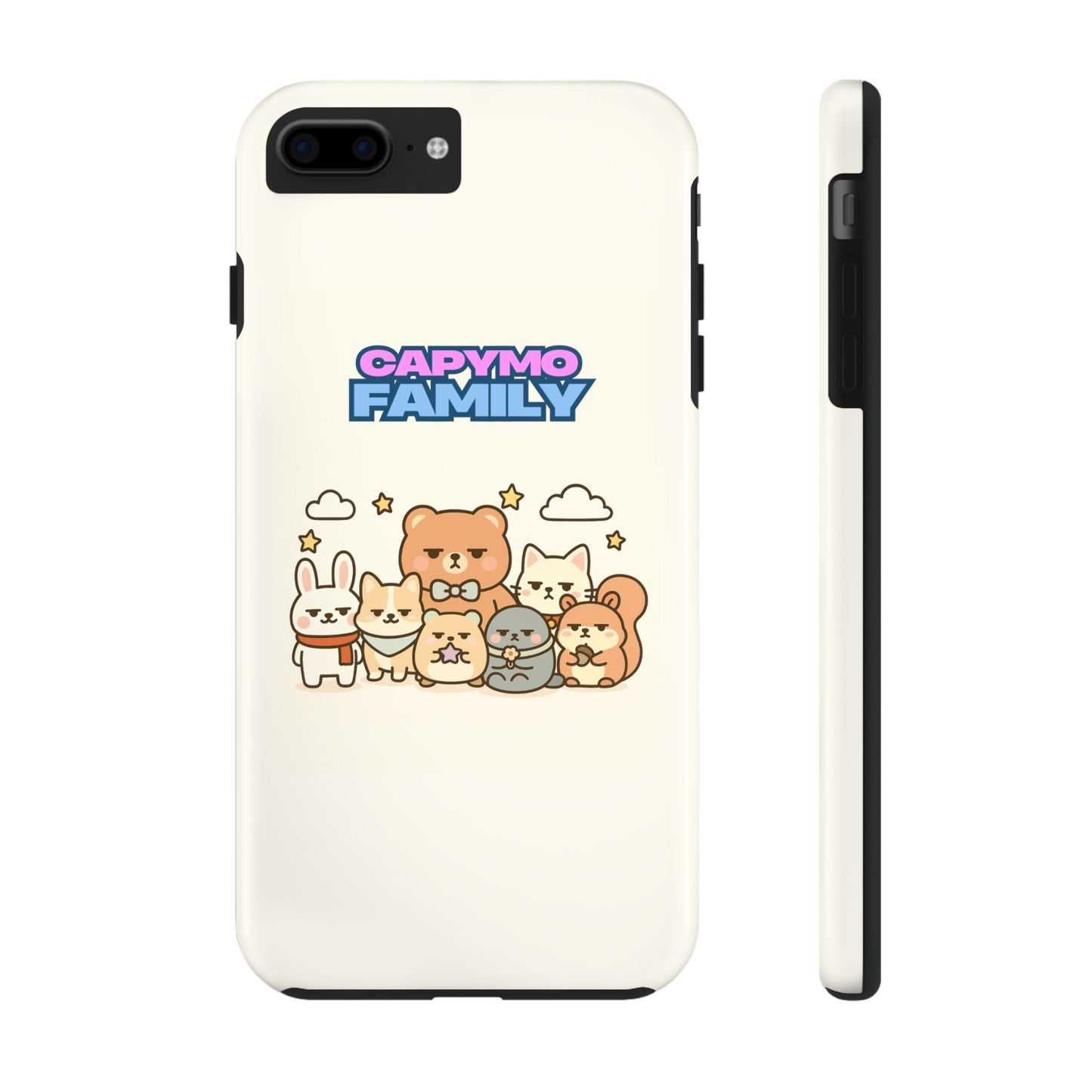 Capymo Family Tough Phone Case – Cute Animal Crew Family Portrait - Capymo Family