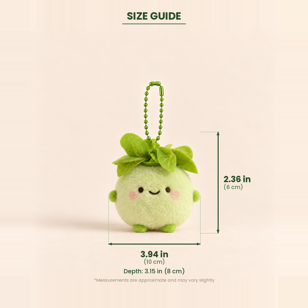 Lola the Cabbage Plush Keychain