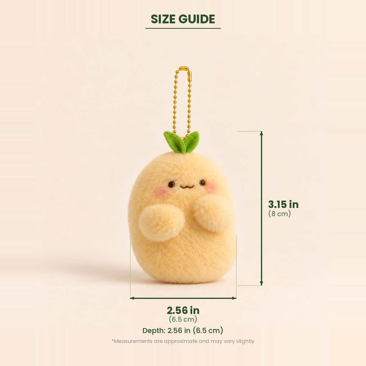 Sprout the Potato Plush Keychain