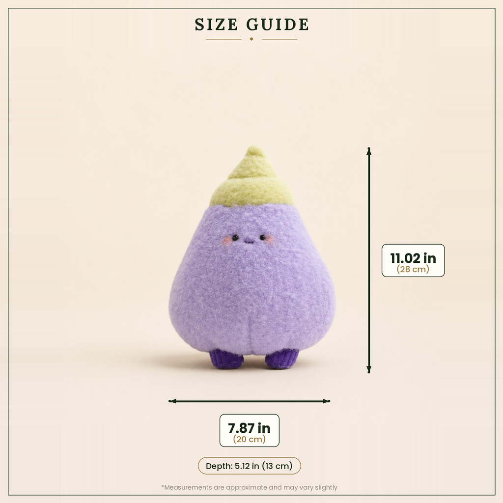 Eggie the Eggplant Plush