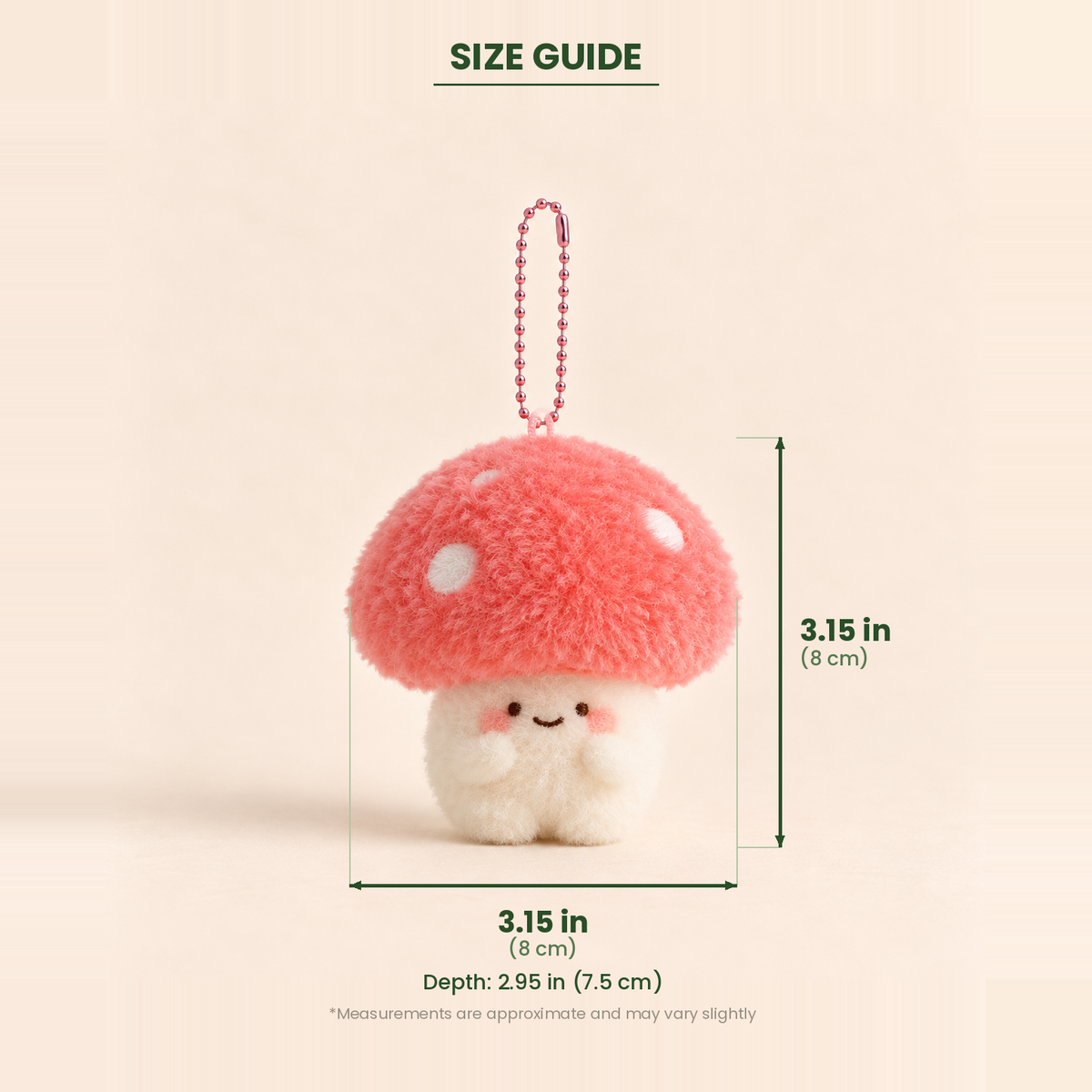 Milo the Mushroom Plush Keychain