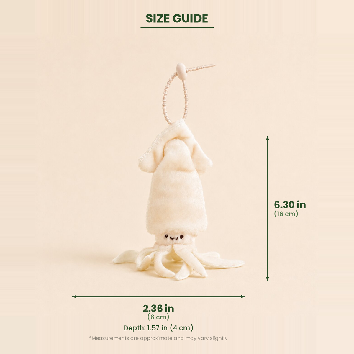 Squiddy the Squid Plush Keychain