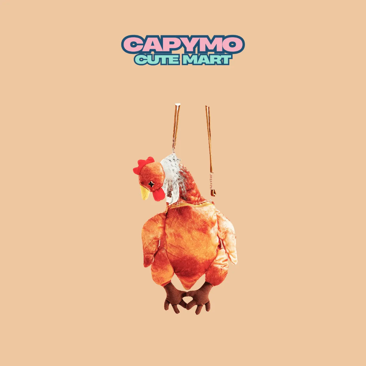 Clucky Comfort Pack – Plush Roast Chicken Crossbody Bag