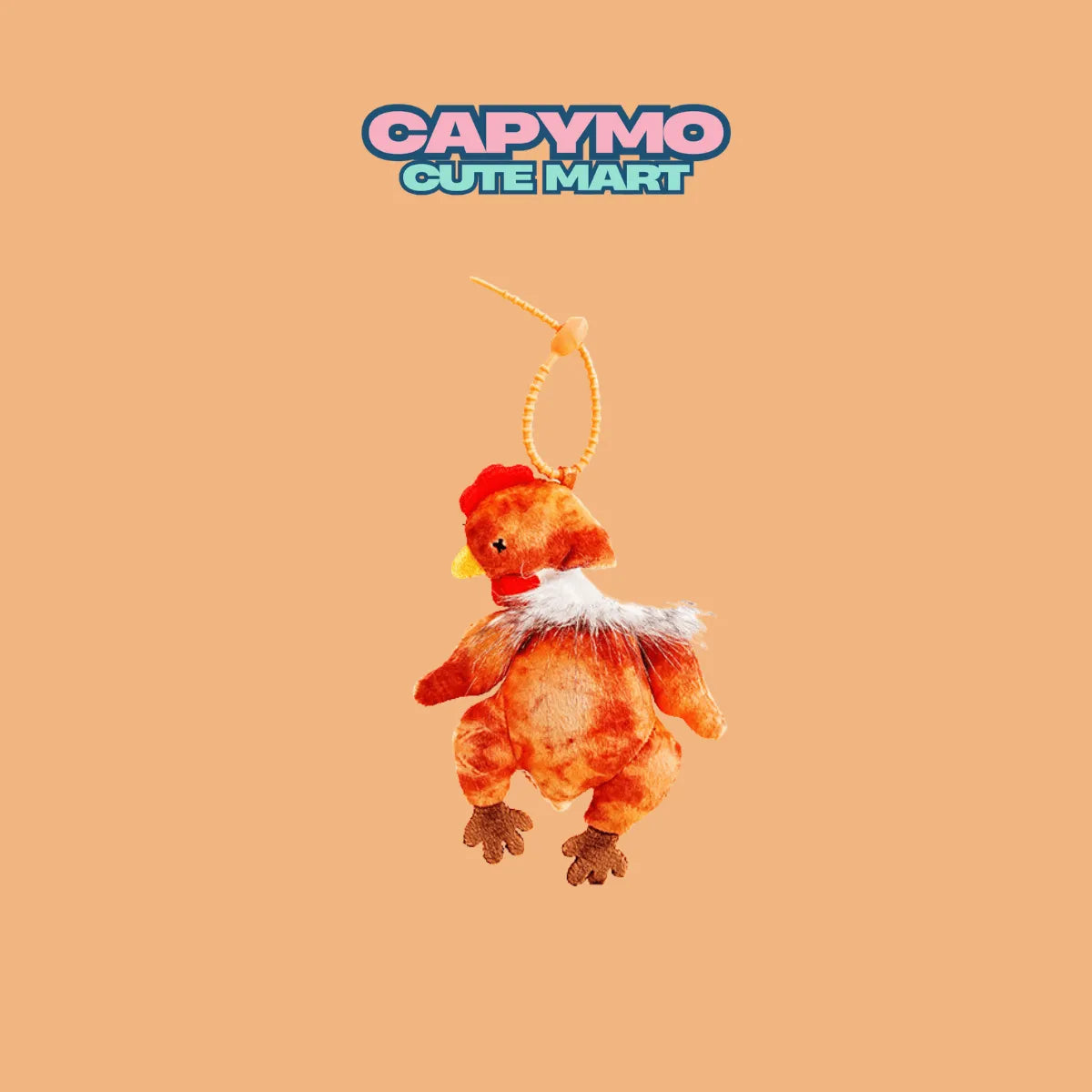 Clucky -The Roast Chicken – Cute Roast Chicken Plush Keychain