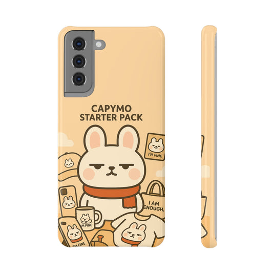 Cute Animal Phone Case, Capymo Starter Pack, Kawaii Slim Case, Gifts for Animal Lovers, Fun Phone Accessories - Capymo Family