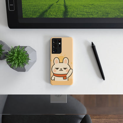 Cute Bunny Slim Snap Case, Phone Cover for Animal Lovers, Gifts for Kids, Chic Tech Accessory, Spring & Birthday Celebrations - Capymo Family