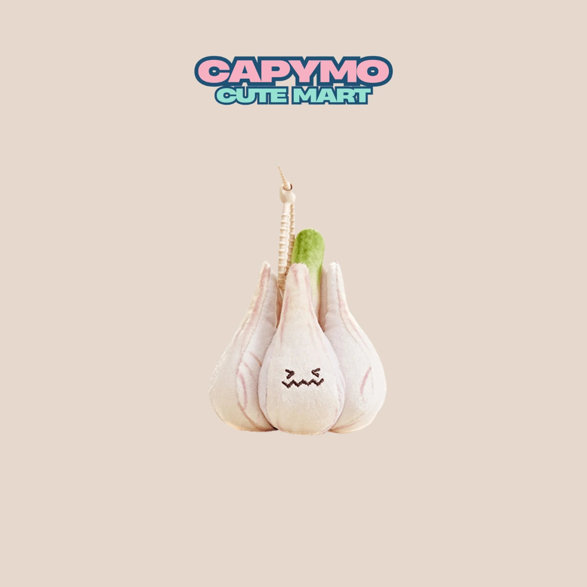 Gigi -The Garlic – Cute Garlic Plush Keychain