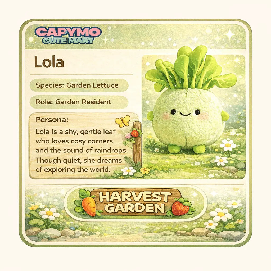 Lola -The Lettuce – Cute Lettuce Keychain Plush