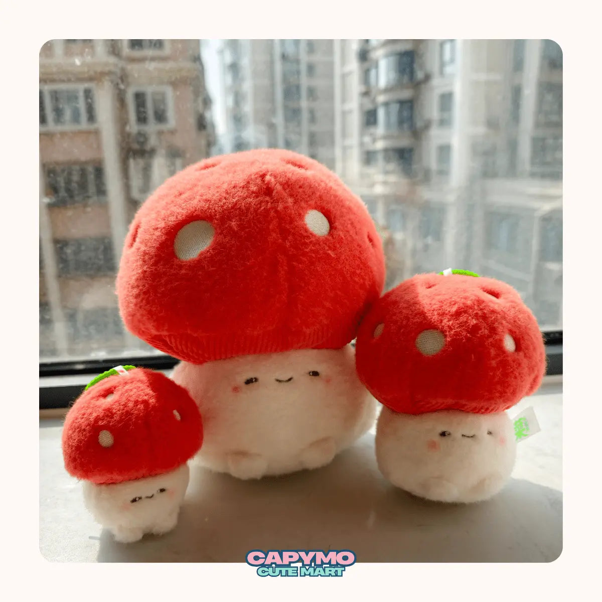 Milo -The Mushroom – Whimsical Mushroom Plush Charm