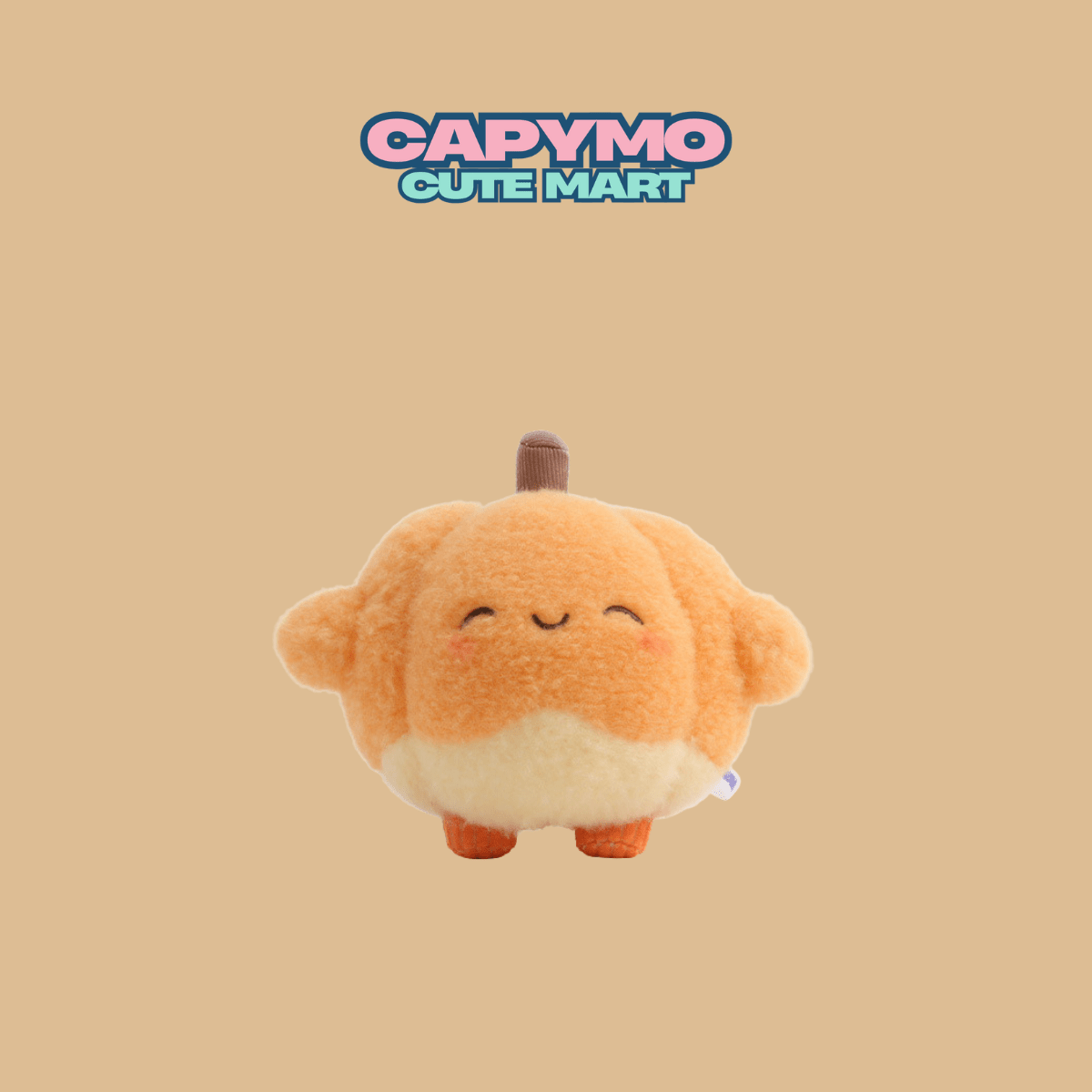 Pippin - The Pumpkin – Chubby Pumpkin Plush Charm - Capymo Cute Mart operated by Glitify LLC