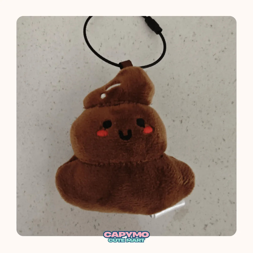 Poopy -The Happy Poo – 3.1 inch Mini Poop Plush Keychain