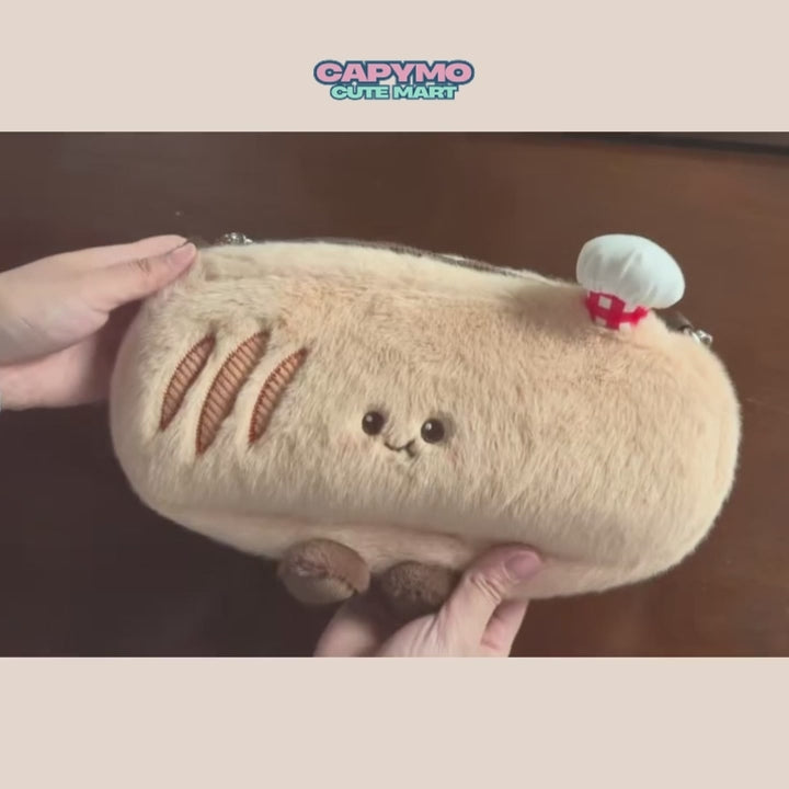 Baguette Plush Crossbody Bag