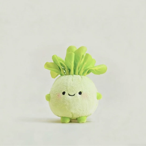 Cute Lettuce Keychain Plush – Kawaii Vegetable Doll Bag Charm | Soft Green Stuffed Keyring