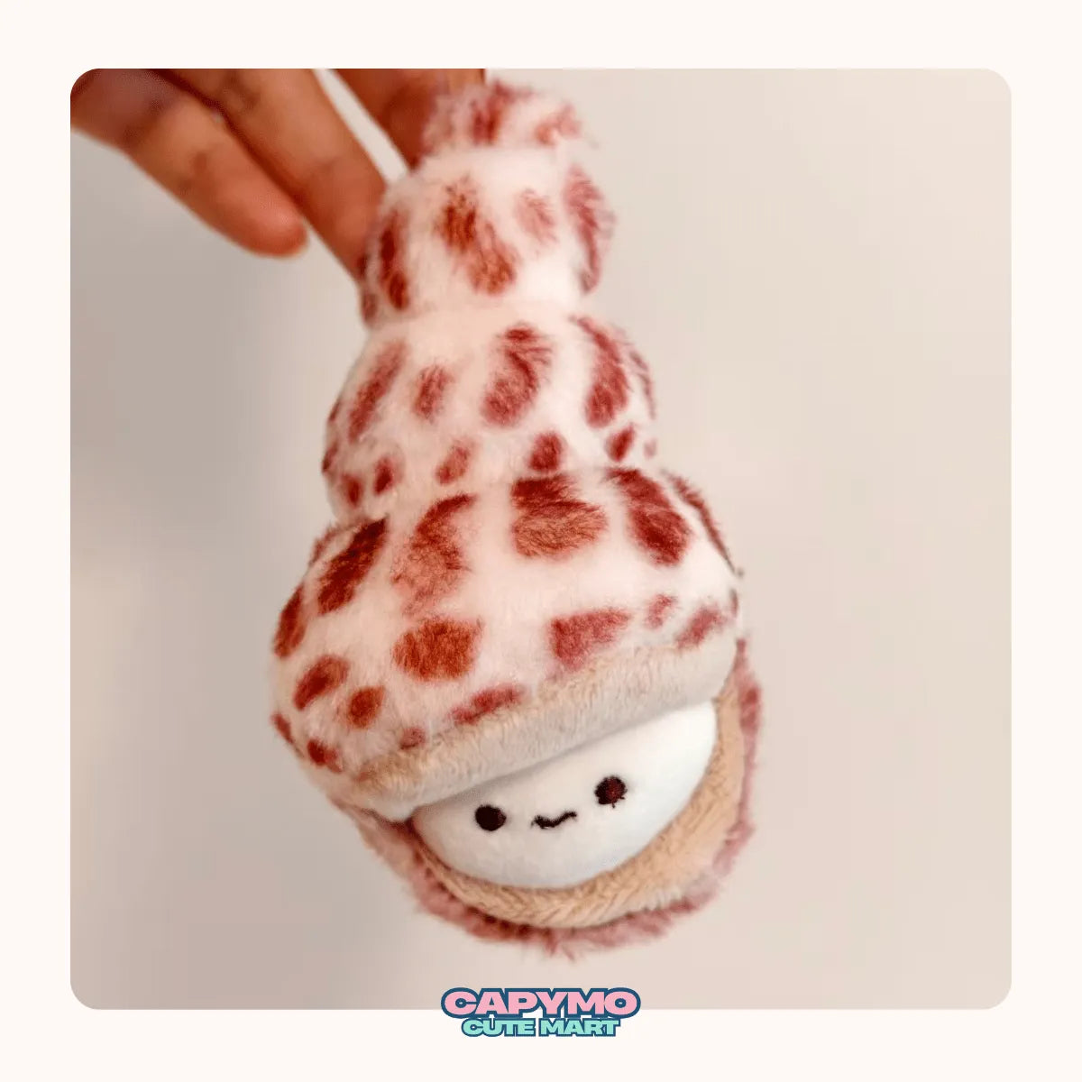 Shelly -The Snail – Cute Flower Snail Plush Keychain