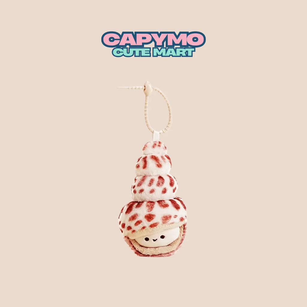 Shelly -The Snail – Cute Flower Snail Plush Keychain