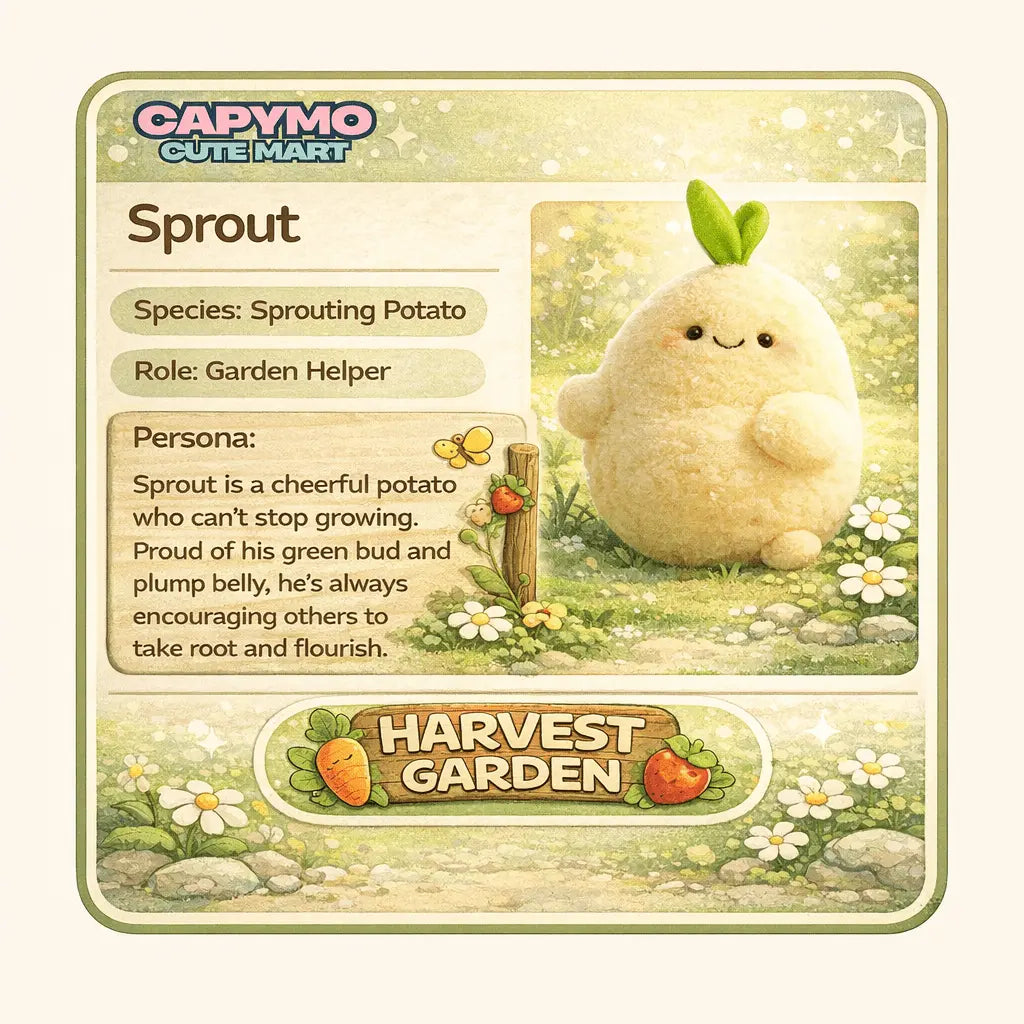 Sprout -The Potato – Sprouting Potato Plush Charm