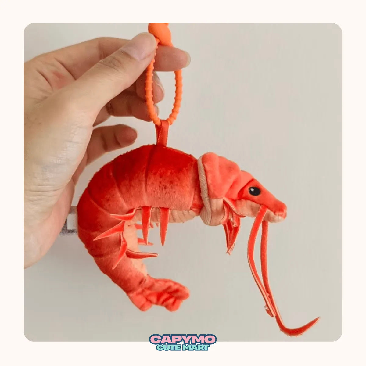 Sunny jr. -The Shrimp – Cooked Shrimp Plush Charm